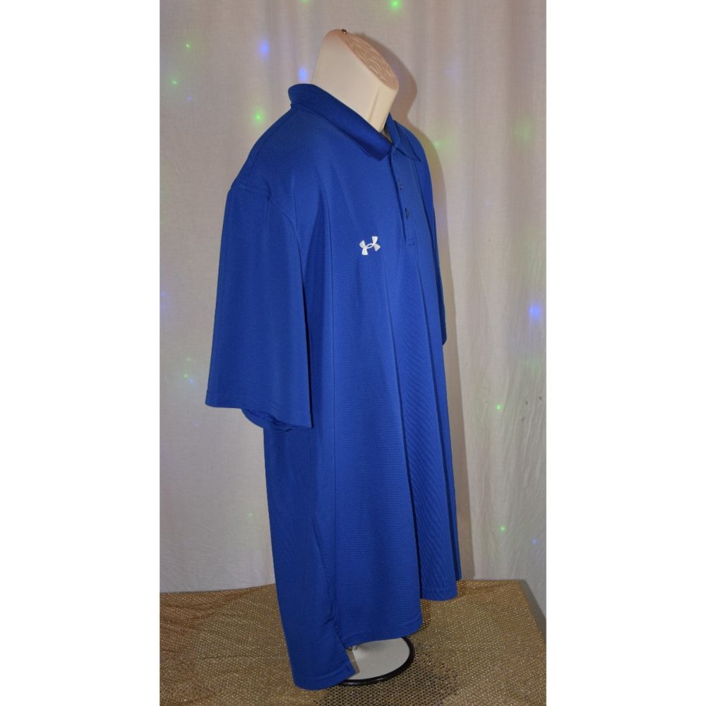 Under Armour Heatgear Blue Polo Size XL - Picture 2 of 8